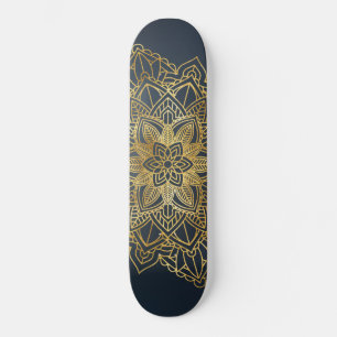 Gold Mandala Skateboard