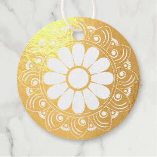 Gold Mandala Table Favour Tags