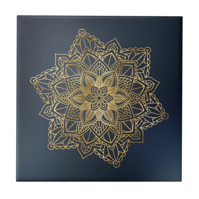 Gold Mandala Tile (Front)