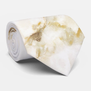 Gold Marble Abstract Pattern Tie