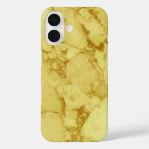 Gold Marble iPhone 16 Case