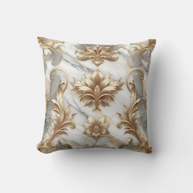 Gold & Marble Cushion (Front)