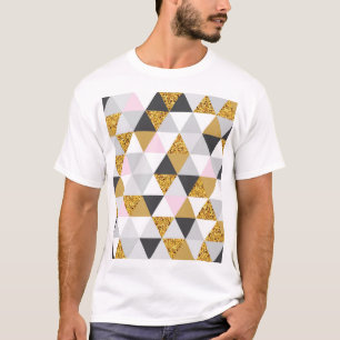 Gold marble, geometric seamless texture T-Shirt