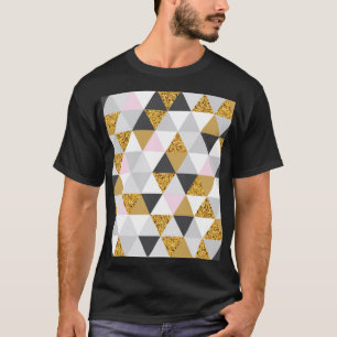 Gold marble, geometric seamless texture T-Shirt