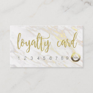 Gold Marble⎢ Loyalty Card