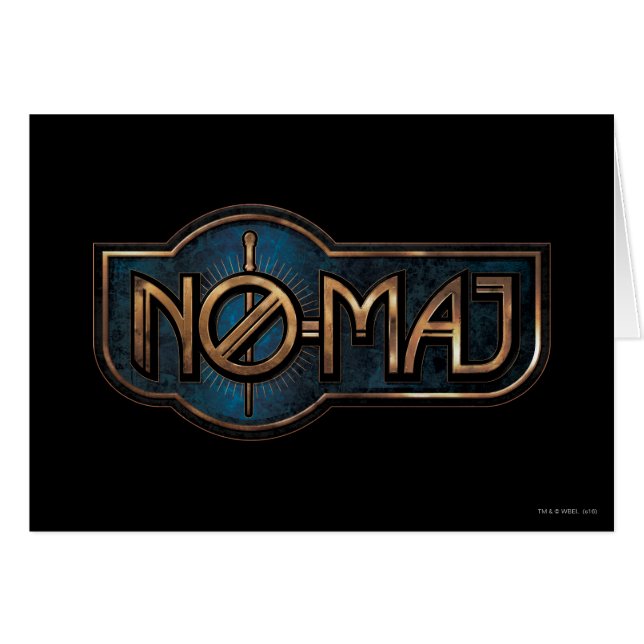 Gold & Marble NO-MAJ™ Badge (Front Horizontal)