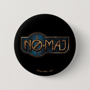 Gold & Marble NO-MAJ™ Badge 2 Inch Round Button