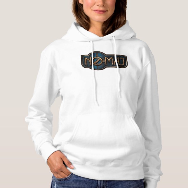 Gold & Marble NO-MAJ™ Badge Hoodie (Front)