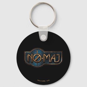 Gold & Marble NO-MAJ™ Badge Keychain