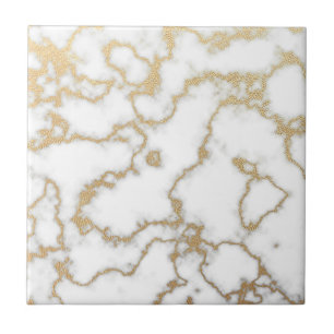 Gold Marble Sparkly Glitter Modern Simple Tile