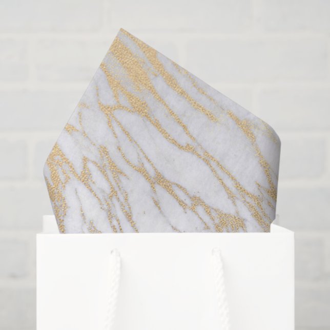 Gold Marble Tissue Paper (Gift Bag)