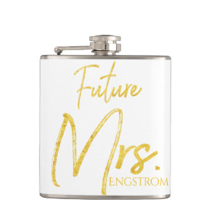 GOLD MARKER FUTURE MRS MARRIED NAME - GEAR HIP FLASK