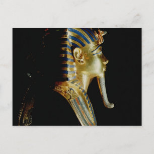 Gold mask of Tutankhamun Postcard