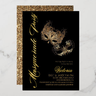 Gold Masquerade Party