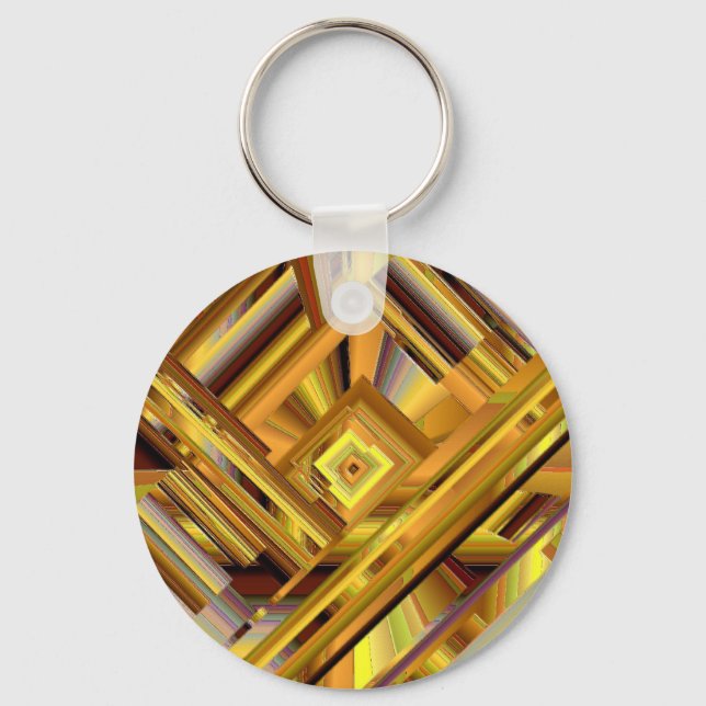Gold Matrix Keychain (Front)