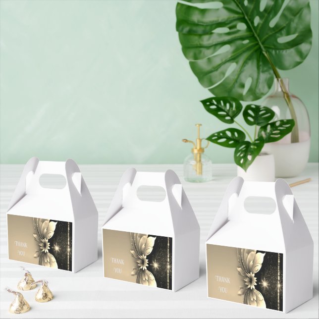 Gold Mattalic Favor Box (Multiple)
