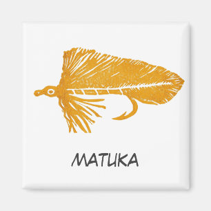 "Gold Matuka" Flyfishing Art Magnet