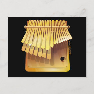 Gold mbira postcard