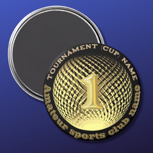 Gold medal, 1st place winner champion Sticker Magnet (Creator Uploaded)