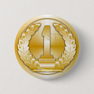 Gold Medal 2 Inch Round Button