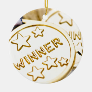 Gold Medal Ceramic Ornament