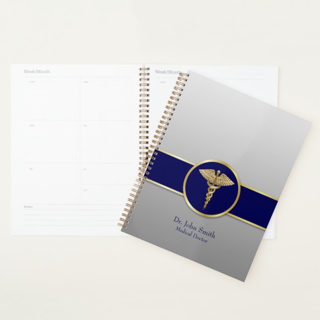 Gold Médicale Caduceus Blue Professional (Devant avec enveloppe)