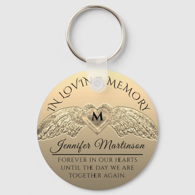 Gold Memorial Keychain (Front)
