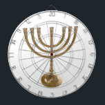 gold menorah dartboard<br><div class="desc">Menora, channukah,  gold metallic,  hannukah,  hebrew,  holidays,  jew,  jewish,  judaism,  menorah, chanukah, hannuka, channuka, christmukah, christmukkah, judaica rabbi</div>