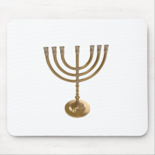 gold menorah mouse pad