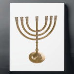gold menorah plaque<br><div class="desc">Menora, channukah,  gold metallic,  hannukah,  hebrew,  holidays,  jew,  jewish,  judaism,  menorah, chanukah, hannuka, channel, christmukah, christmukkah, judaica rabbi</div>