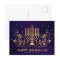 Gold Menorah Swirl Ornament Happy Hanukkah