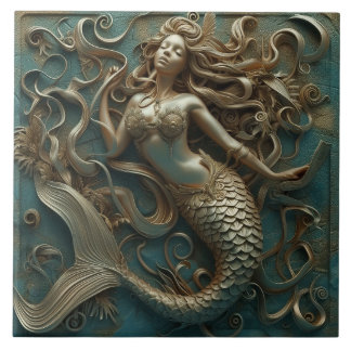 Gold Mermaid Luxury Marine Tile