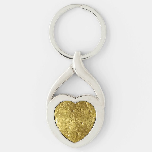 Gold Metal Background Keychain (Front)