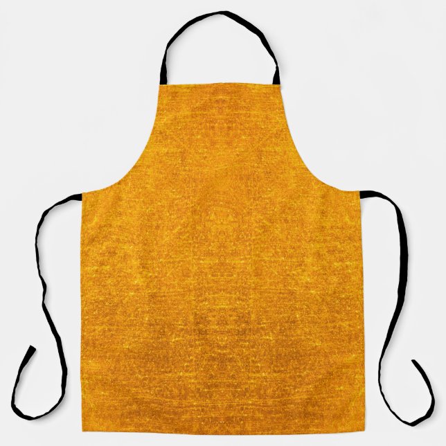 Gold metal brushed background or texture of brushe apron (Front)