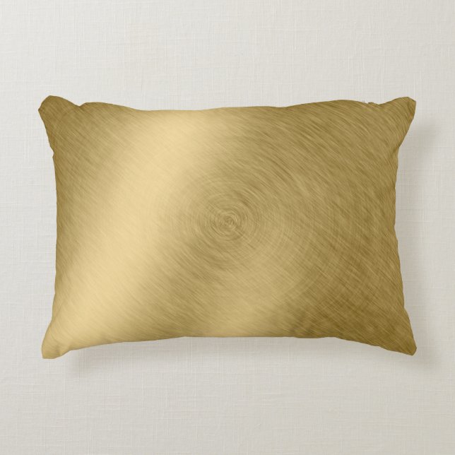 Gold metal brushed background or textureabstract,a accent pillow (Front)