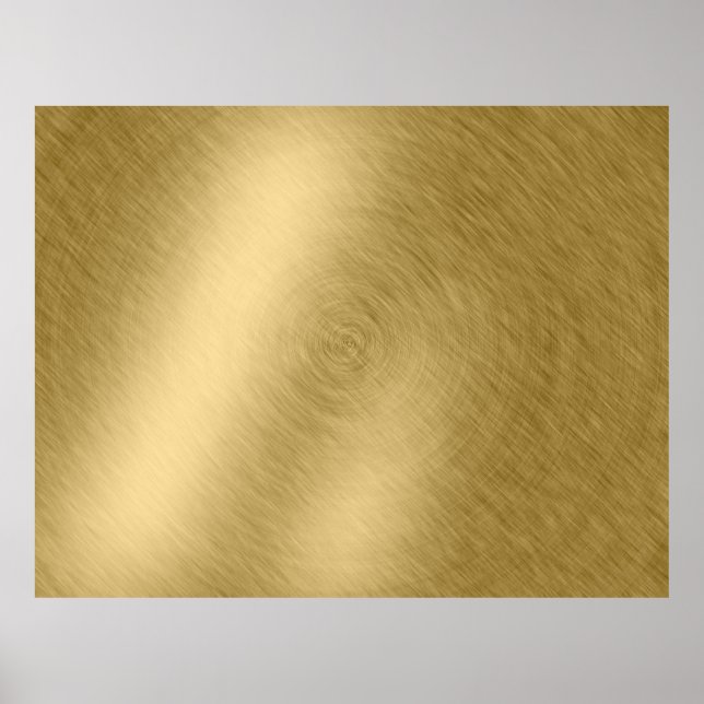 Gold metal brushed background or textureabstract,a poster (Front)
