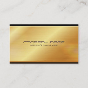 Gold metal business card