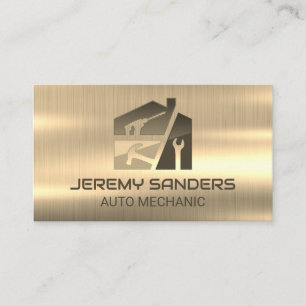 Gold Metal   Hand Tools   Repair Business Card