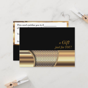 Gold Metal Mesh Gift Certificate
