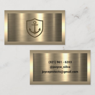 Gold Metallic Background Business Card