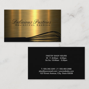 Gold Metallic Background   Whisk Business Card