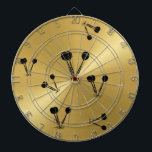 Gold Metallic  Dart Board<br><div class="desc">Gold Metallic  Dart Board</div>