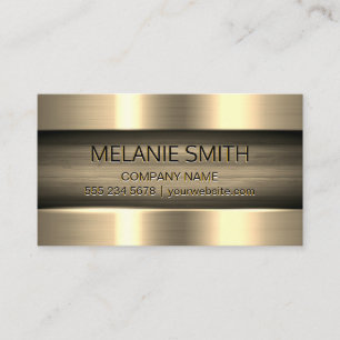 Gold Metallic Glossy Background Business Card