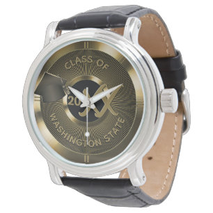Gold Metallic Graduation Class Of Watch