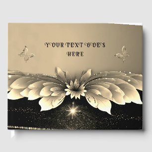 Gold Metallic  Guest Book