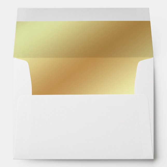 Gold Metallic Lined Envelope (Back (Bottom))