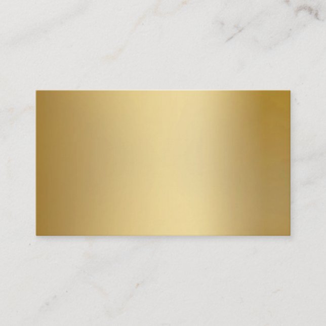 Gold Metallic Look Business Cards (Front)