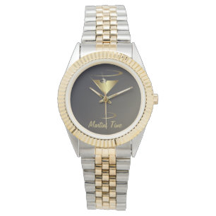 Gold Metallic Martini Time Watch