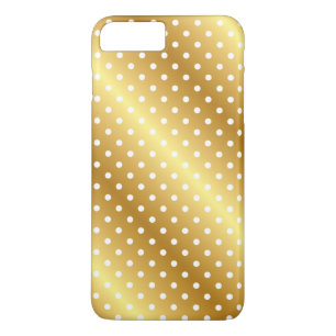 Gold Metallic Polka Dot Elegant Christmas iPhone l Case-Mate iPhone Case