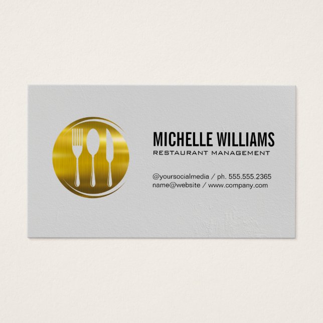 Gold Metallic Silverware (Front)